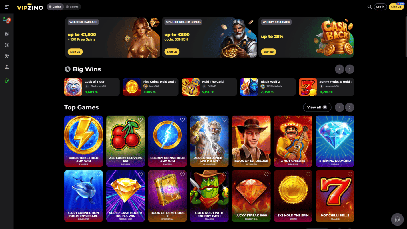 vipzino casino